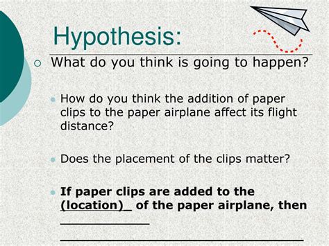 paper airplane experiment powerpoint