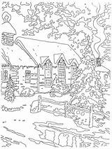 Coloring Kinkade Thomas Christmas Pages Chapel Choose Board Painting Book sketch template