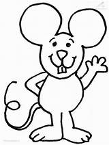 Coloring Mouse Pages Kids Colouring Book Print sketch template