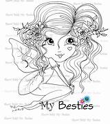 Besties Baldy Lil Digi Sherri sketch template