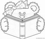 Bear Coloring Reading Book Coloring4free Related Posts sketch template