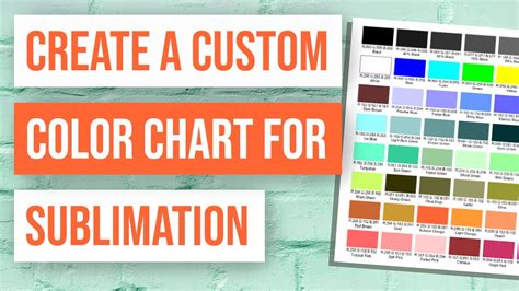 💡 How To Create A Custom Color Chart For Sublimation Youtube