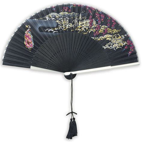 japanese traditional silk folding fan   love  random