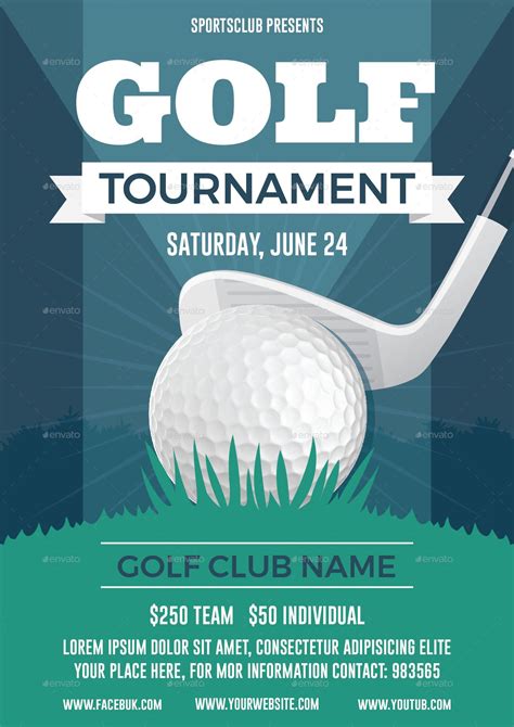 golf tournament brochure template printable word searches