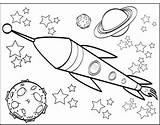 Coloring Spaceship Pages Space Printable Drawing Simple Saturn Kids Rocket Print Drawings Easy Designlooter Planet Craft 79kb 235px Getdrawings Choose sketch template