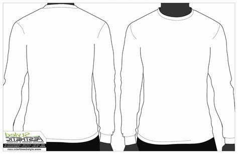 6506 Long Sleeve T Shirt Blank Template Download Free