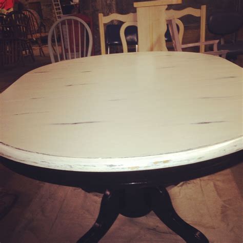 black  white table refurbished kitchen tables  homes table