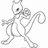 Coloring Mewtwo Mega Pages Pokemon Popular sketch template