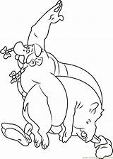 Running Obelix Coloring Coloringpages101 sketch template