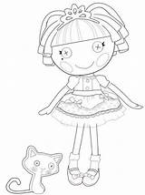 Coloring Pages Lalaloopsy Giving Girls Kids sketch template
