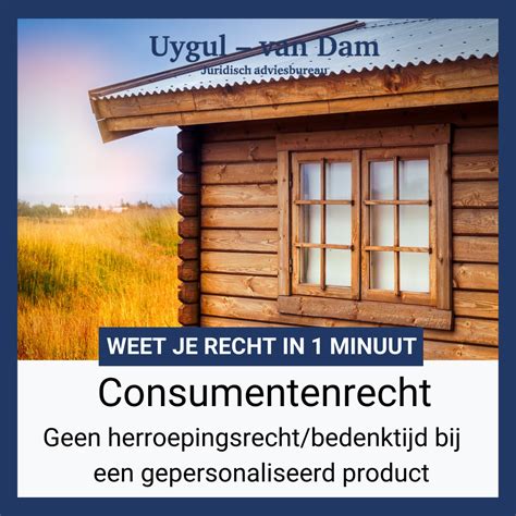 consumentenrecht wanneer  er sprake van een gepersonaliseerd product