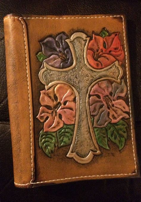 buy hand  custom leather bible cover   order  saxon