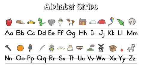 alphabet strip printable