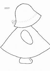 Pattern Sunbonnet Sue Patterns Applique Sewing Quilt Dutch Girl Printable Bonnet Quilting Appliques Doll Patchwork Templates Embroidery Baby Grandmother Quilts sketch template
