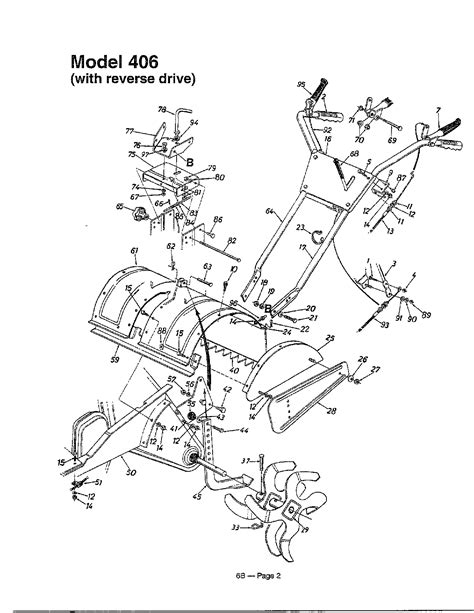wiring diagram  mtd rear tine tiller parts diagram
