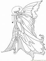 Coloring Pages Fairy Rainbow Magic Popular sketch template