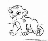 Lion Simba sketch template