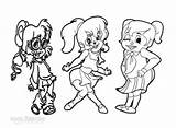 Chipettes Pages Coloring Chipette Colouring Cool2bkids Eleanor Getdrawings Template Kids sketch template