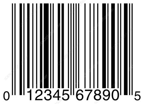 upc  barcode stock image  science photo library