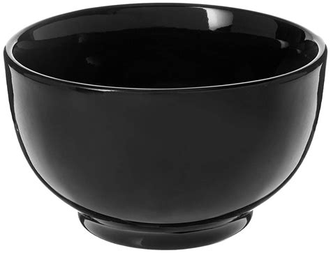 home basics cd ceramic cereal bowl  black walmartcom
