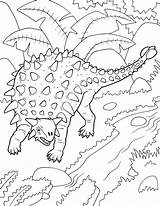 Ankylosaurus Coloring Getcolorings Printable sketch template