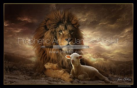 The Lion And The Lamb — Products Prophetic Art Of James