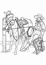Coloring Pages Book Momjunction Visit Cowboy Horses sketch template
