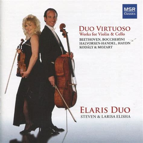 amazoncom duo virtuoso works  violin cello elaris duo digital