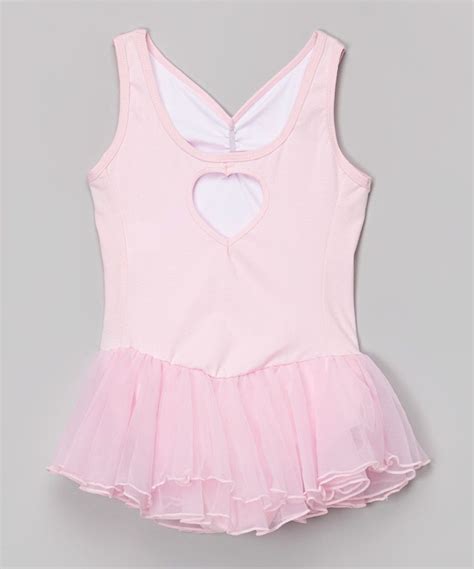 The Little Heart On The Back Is Too Cute Pink Skirted Leotard