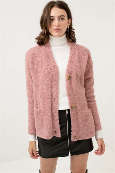 soft and fuzzy sweater cardigan be mine fashions