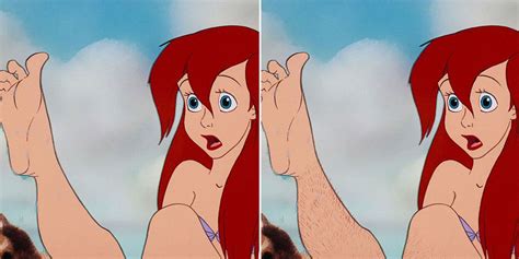 If Disney Princesses Had Realistic Body Hair