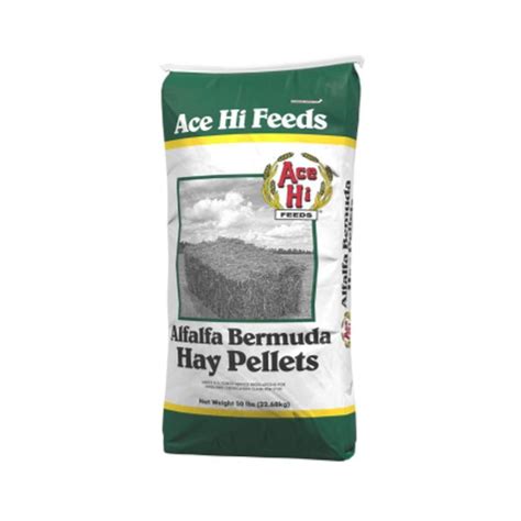 alfalfa bermuda hay pellets ace  feeds equine nutrition analysis