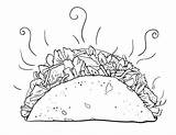 Taco Coloring Pages Tacos Bell Printable Drawing Food Print Dragons Coloringcafe Color Silhouette Getdrawings Pdf Getcolorings Listened Printables Choose Board sketch template