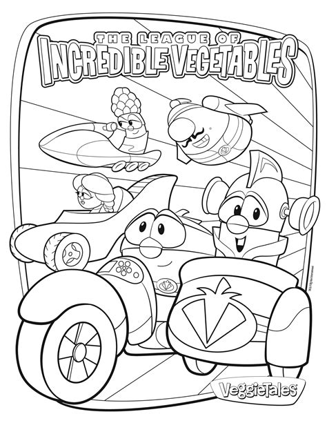 veggietales coloring page gracies favorite