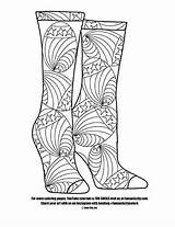 Coloring Pages Sock Stripes Stars sketch template