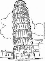 Gratismalvorlagen Pisa sketch template