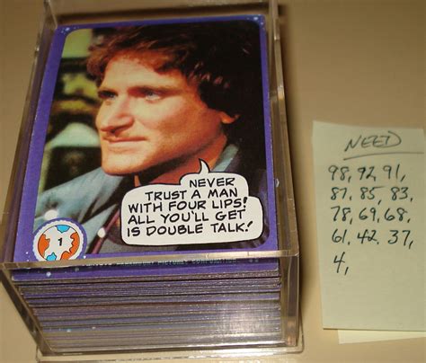 1978 Topps Mork And Mindy Tv Show Cards 13 Cards Short Of A