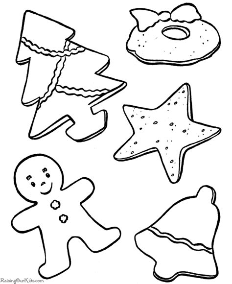 christmas coloring pictures christmas cookies christmas coloring