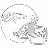 Broncos Coloring Helmet Denver Pages Printable Football Super Bowl sketch template