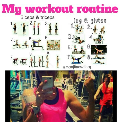 mom fitness diary  gym workout routine