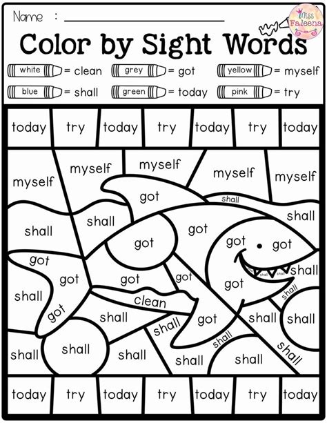 kindergarten sight word coloring worksheets top tremendouse sight word