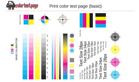 color test page printer color  pages  testing