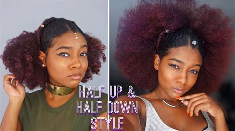 Slick Back Half Up Half Down Hairstyle Black Hair
