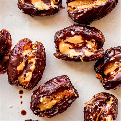 Stuffed Dates With Peanut Butter And Chocolate