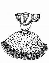 Quadrilha Gown Colouring Tudodesenhos Barbie Dress4 Outline Princesa 4kids Twistynoodle sketch template