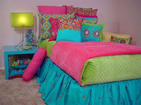 purple pink and blue and green bedding lime green and hot pink bedding what is seen cannot