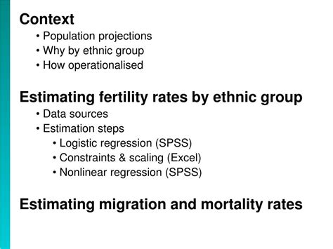 ppt assess york 2013 using spss to estimate demographic rates by