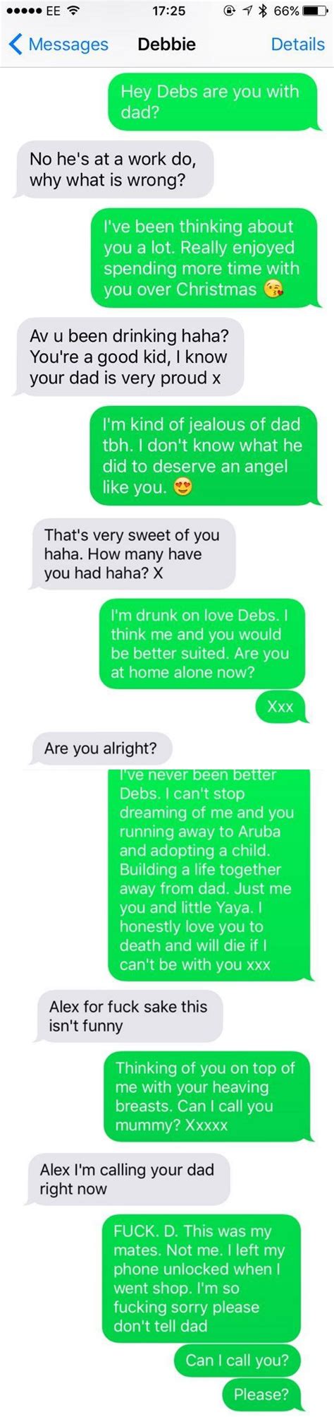 Lads Mates Prank Text His Stepmum And It All Gets Way Out Of Hand