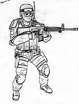 Ops Colorir Soldado Undefined Soldados Soldaat Coloringhome sketch template