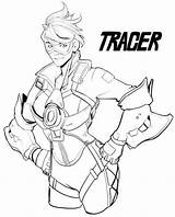 Overwatch Tracer Dva Oxton Tillagd Pa sketch template